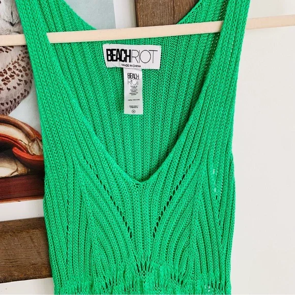 NWOT Revolve Beach Riot Tracy Dress in Island Green Swim Coverup - Picture 6 of 8